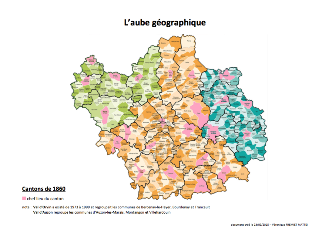 carte de l'aube